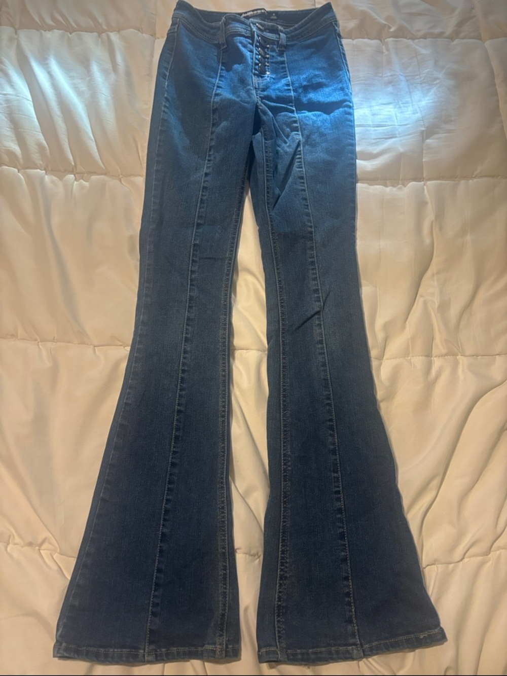 Dollhouse Dark Blue High-Rise Flare Jeans